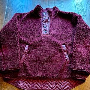 Athleta Sherpa pullover jacket